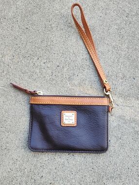 Dooney & Bourke Brown Leather Wristlet